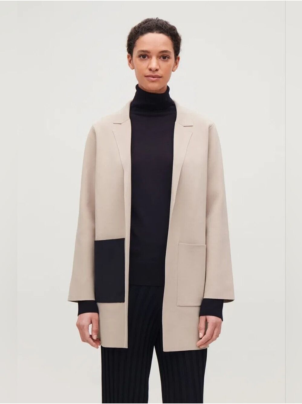 COS Long Structured-Knit Jacket